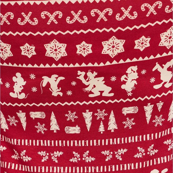 ❤️NWT VINTAGE TORRID BLOUSE MICKEY MOUSE TUNIC HOLIDAY FAIR ISLE CHRISTMAS TOP - Picture 4 of 13
